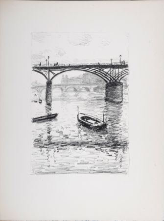 リトグラフ Marquet - Le Pont des Arts #2 - Rhapsodie Parisienne, 1950