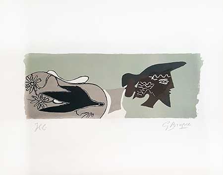 リトグラフ Braque - Le poète