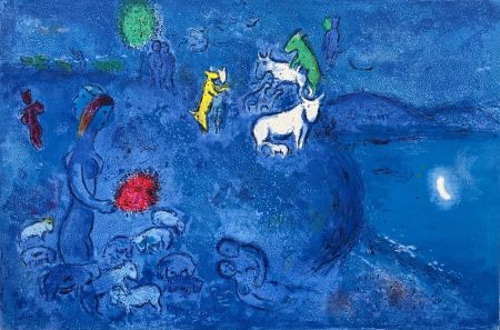 リトグラフ Chagall - Le printemps