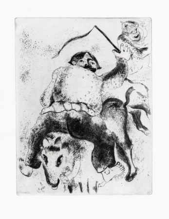 エッチング Chagall - Le Père Mitiai et e Père Minial