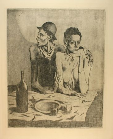 彫版 Picasso - Le repas frugal