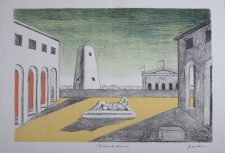 リトグラフ Chirico (De) - Le repos d'Arianne