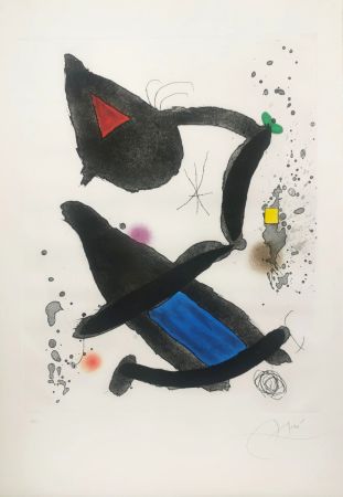 エッチングと　アクチアント Miró - Le Roi David 