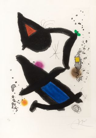 エッチングと　アクチアント Miró - Le Roi David