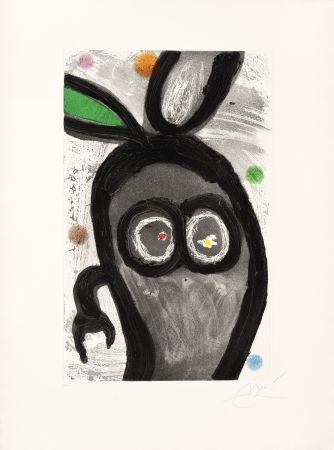 彫版 Miró -  Le Roi des lapins