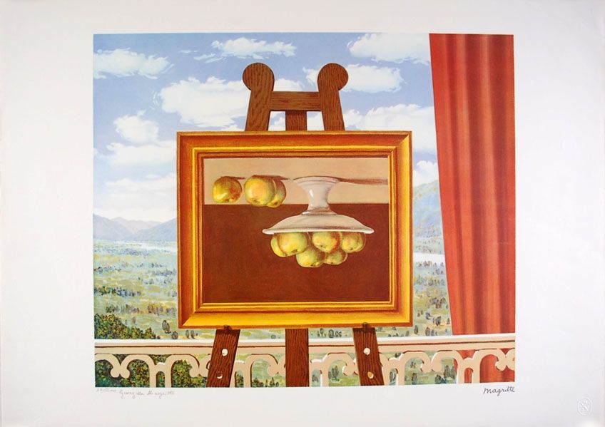 リトグラフ Magritte - Le réveil Matin - The Morning Alarm clock
