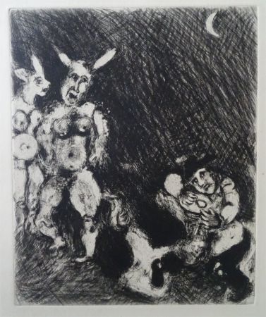 エッチング Chagall - Le Satyr et le passant