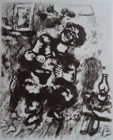 エッチング Chagall - Le Savetier et le Financier
