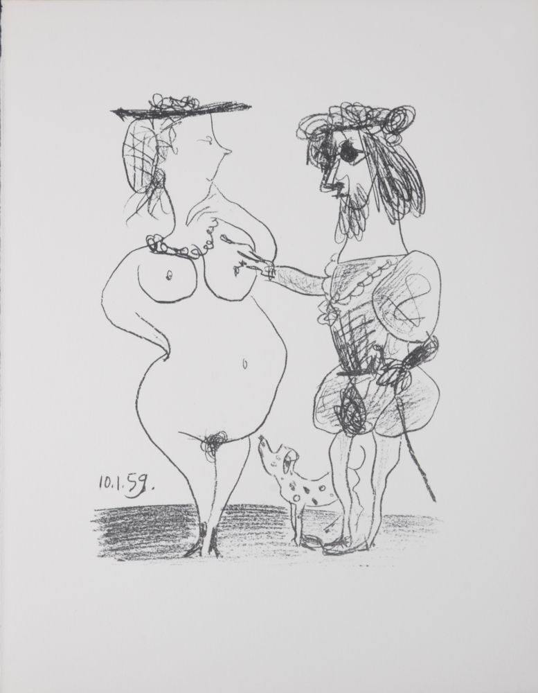 リトグラフ Picasso - Le seigneur et la dame, 1972