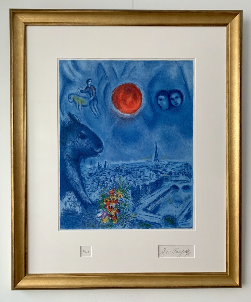 リトグラフ Chagall - Le Soleil de Paris