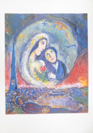 リトグラフ Chagall - Le songe