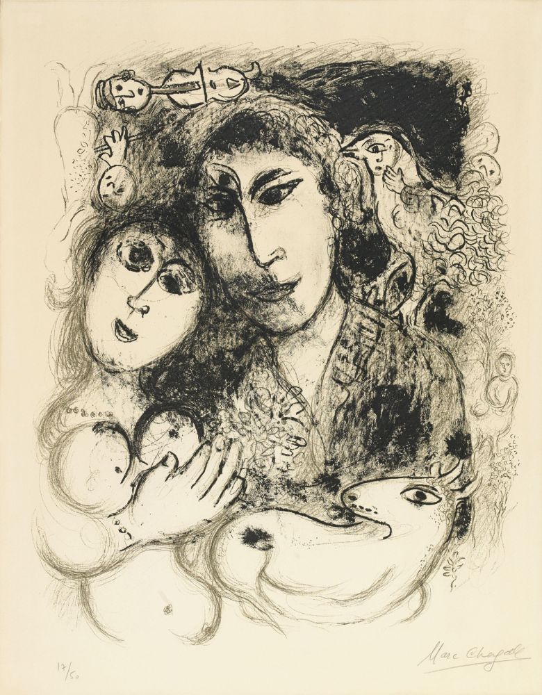 リトグラフ Chagall - Le sortilege