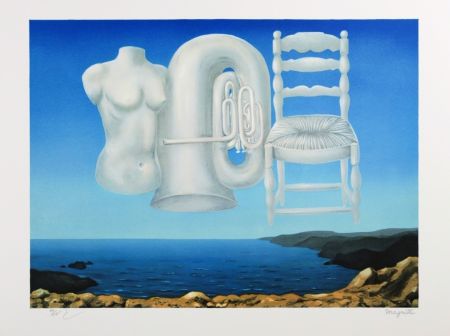 リトグラフ Magritte - Le Temps Menaçant