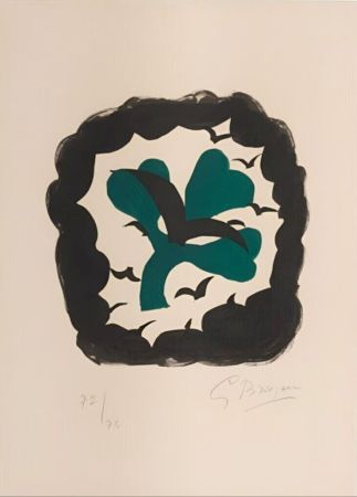 リトグラフ Braque - Le Trèfle, from Lettera Amorosa
