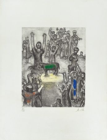 エッチング Chagall - Le Veau d’Or