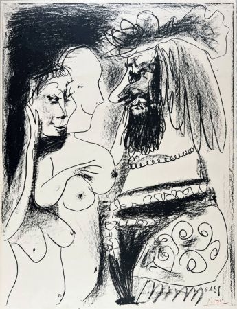 リトグラフ Picasso - Le vieux Roi