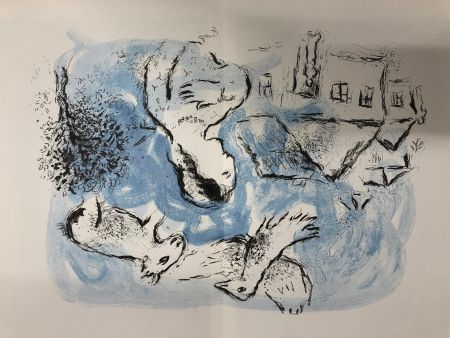 リトグラフ Chagall - Le village