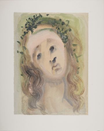 木版 Dali - Le visage de Virgile, 1963
