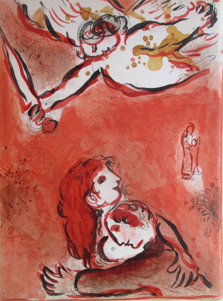 リトグラフ Chagall - Le Visage d'Israel