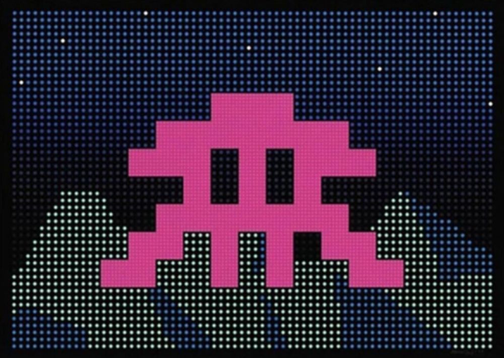 シルクスクリーン Invader - LED
