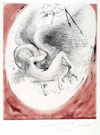 彫版 Dali - Leda et le Cygne (Leda and the Swan)