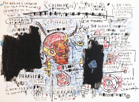 シルクスクリーン Basquiat - Leeches