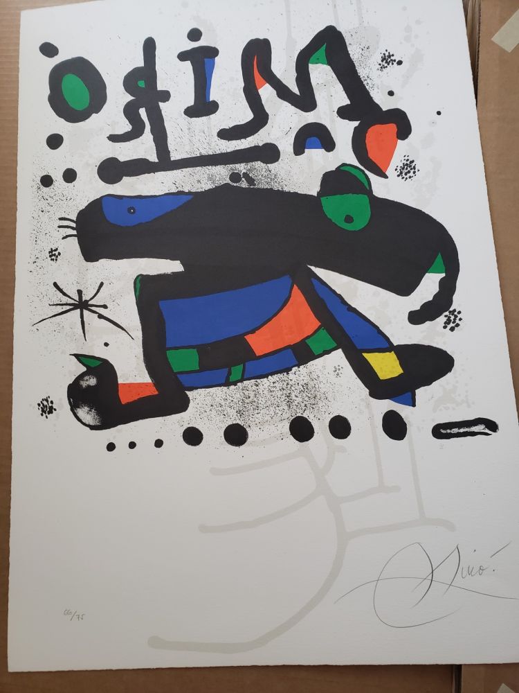 リトグラフ Miró - L'elephant