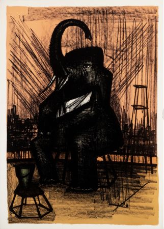 リトグラフ Buffet - L'Eléphant, 1968