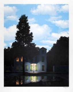リトグラフ Magritte - L'empire des lumières 1954