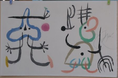 リトグラフ Miró - L'enfance d'Ubu