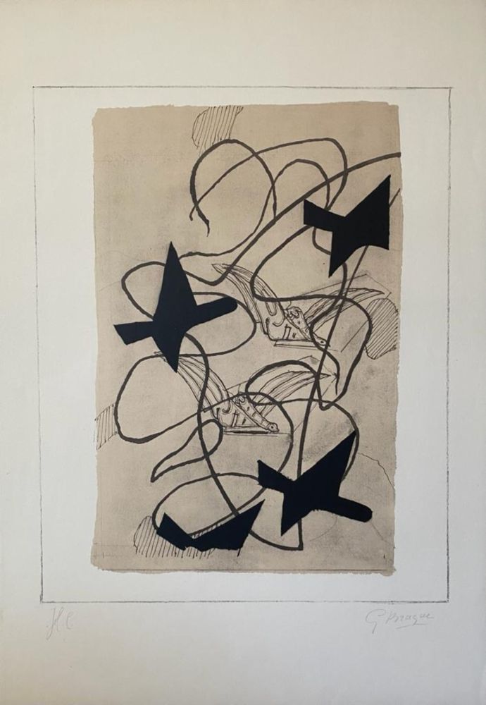 リトグラフ Braque - L'envol