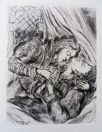 彫版 Moreau - Les amants endormis
