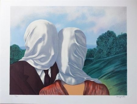 リトグラフ Magritte - Les amants (The Lovers)