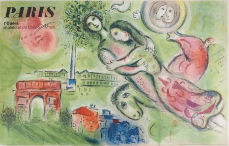 挿絵入り本 Chagall - Les amoureux de l'Opéra