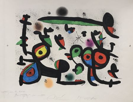リトグラフ Miró - Les Amoureux et Luna Park I