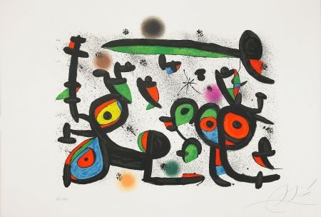 リトグラフ Miró - Les Amoureux et Luna Park I
