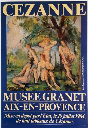 オフセット Cezanne - Les Baigneuses  