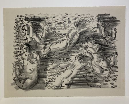 リトグラフ Dufy - Les Baigneuses, 1925.