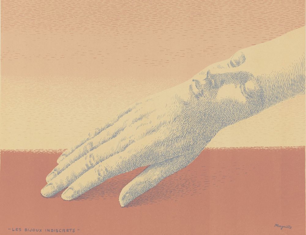 リトグラフ Magritte - Les Bijoux Indiscrets