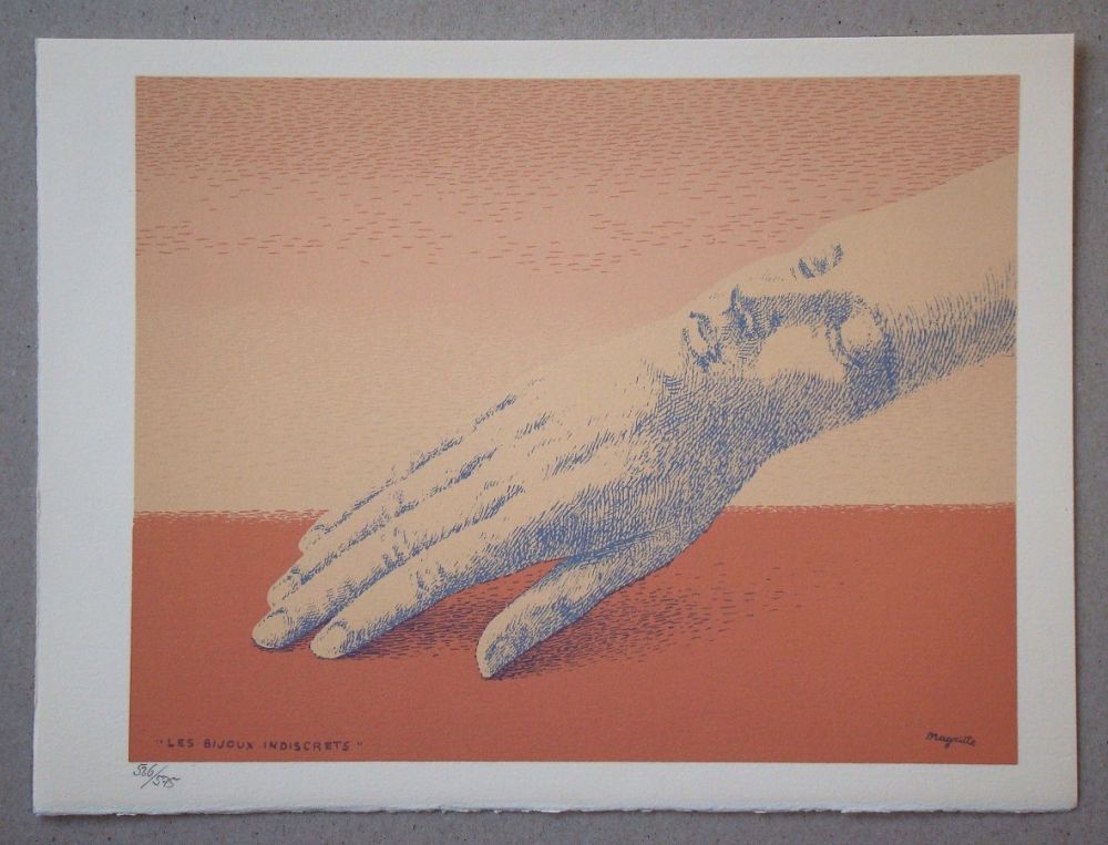 リトグラフ Magritte - Les bijoux indiscrets, 1963