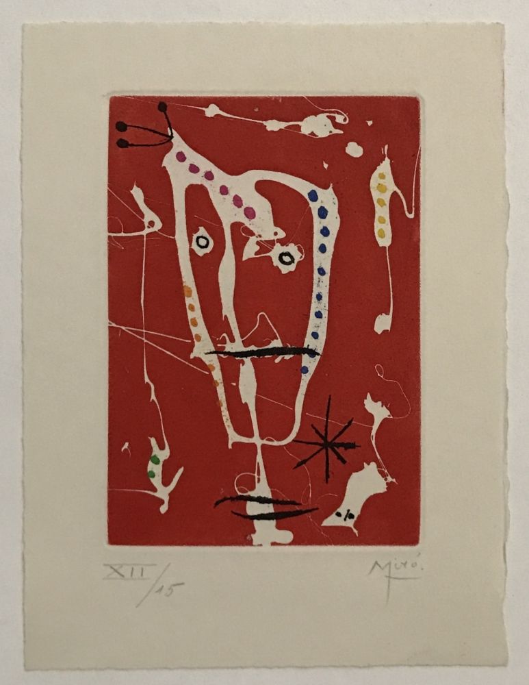 彫版 Miró - Les Brisants (Red)