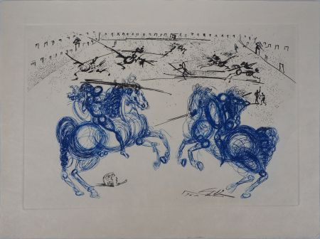 彫版 Dali - Les cavaliers bleus