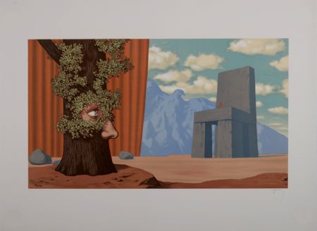 リトグラフ Magritte - Les Claires-Voies d'un Jeune Regard embaument la Fête d'un Vieil Arbre, 1968