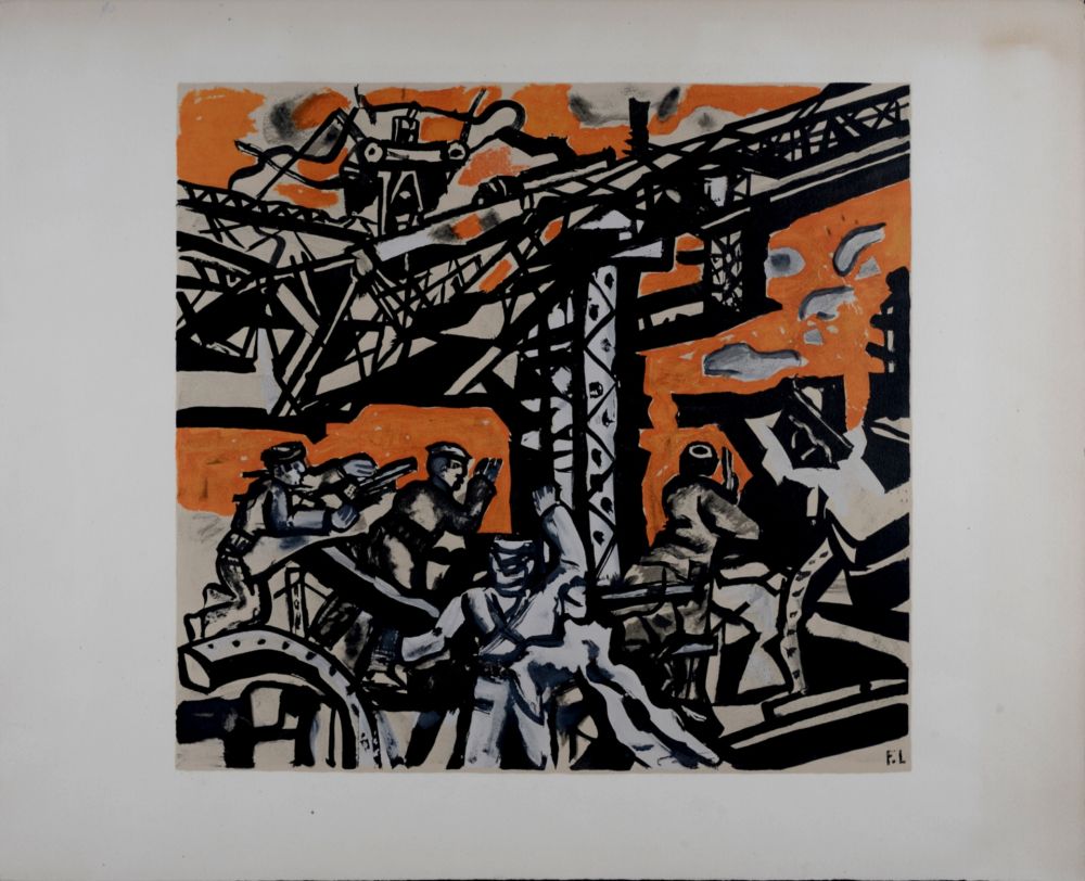 リトグラフ Leger - Les constructeurs, c. 1955