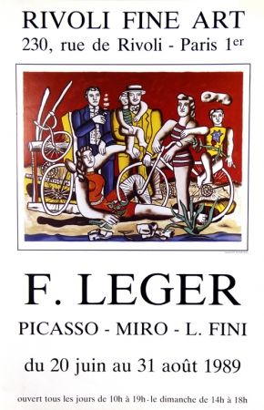 オフセット Leger - Les Cyclistes au Bois de Boulogne