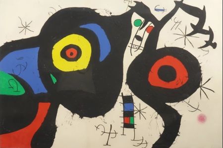 エッチングと　アクチアント Miró - Les Deux amis