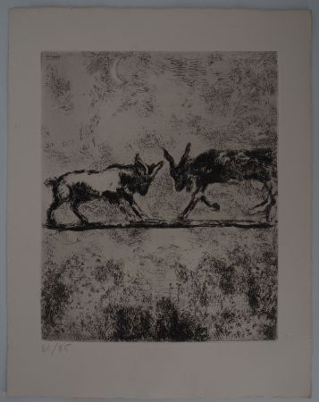 彫版 Chagall - Les deux chèvres