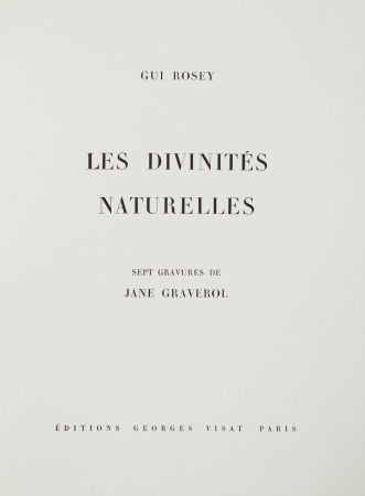 挿絵入り本 Graverol - Les divinités naturelles