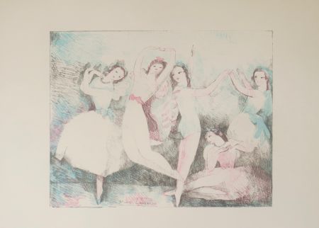 リトグラフ Laurencin - Les fetes de la danse