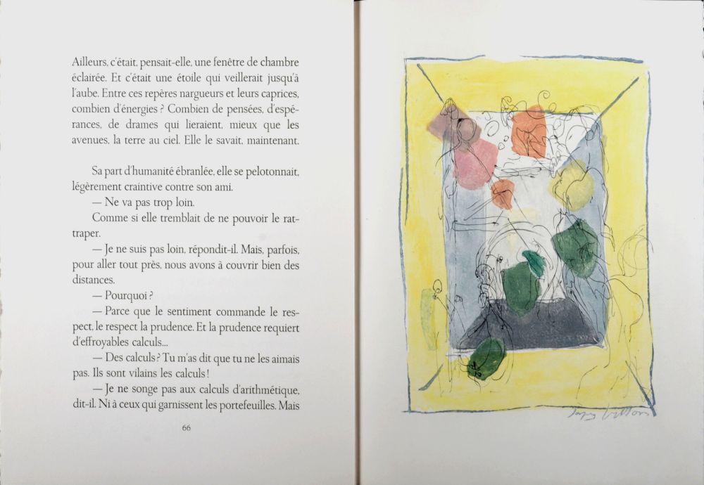 彫版 Villon - Les frontières du matin, 1962 - Full book (Hand-signed & numbered!)